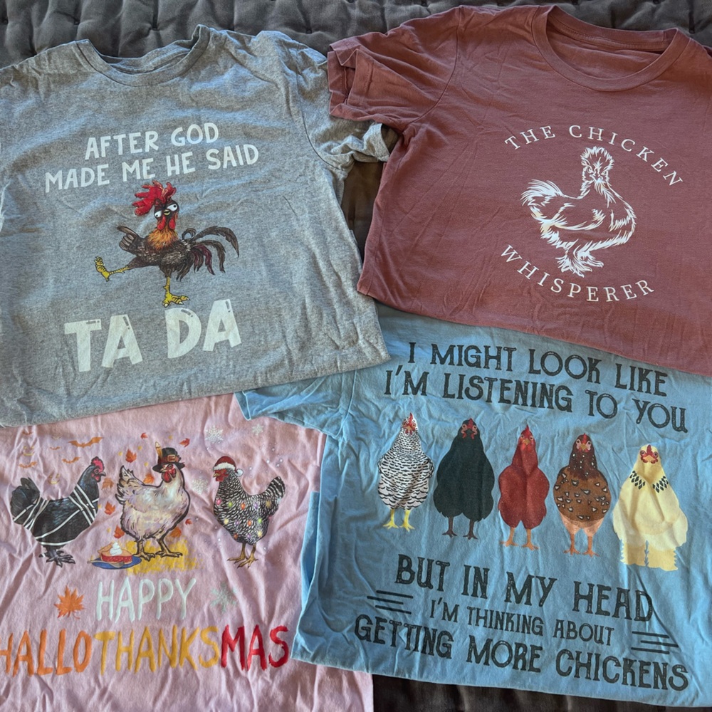 Stylish Pink and Gray Short Sleeve Tees with Graphic Designs